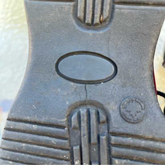 Martino Red Leather Lace Up Hiking Boots - Picture 11 of 16